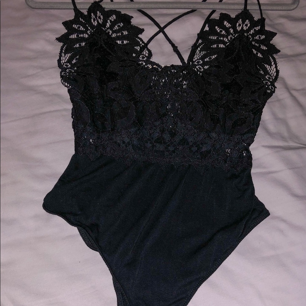 Black lace bodysuit size M